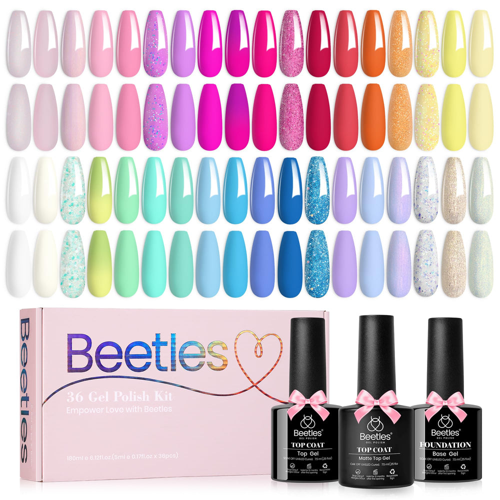 Vernis gel Beetles – palette de 39 couleurs pour la manucure à domicile