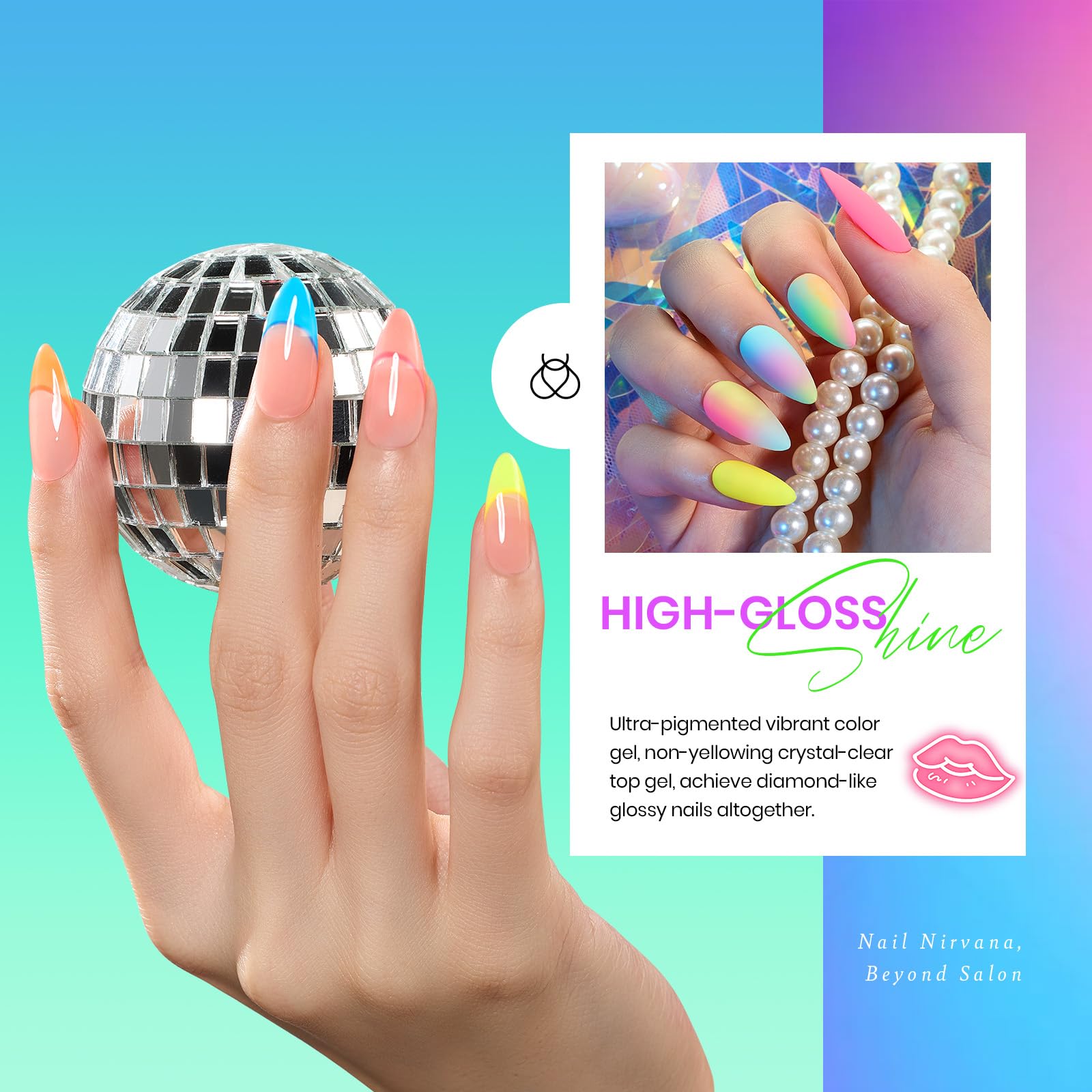 Vernis néon bleu Beetles pour un aspect vibrant et frais