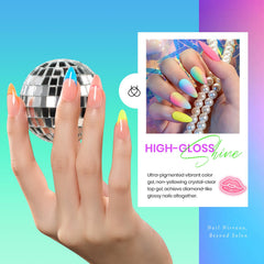 Vernis néon bleu Beetles pour un aspect vibrant et frais