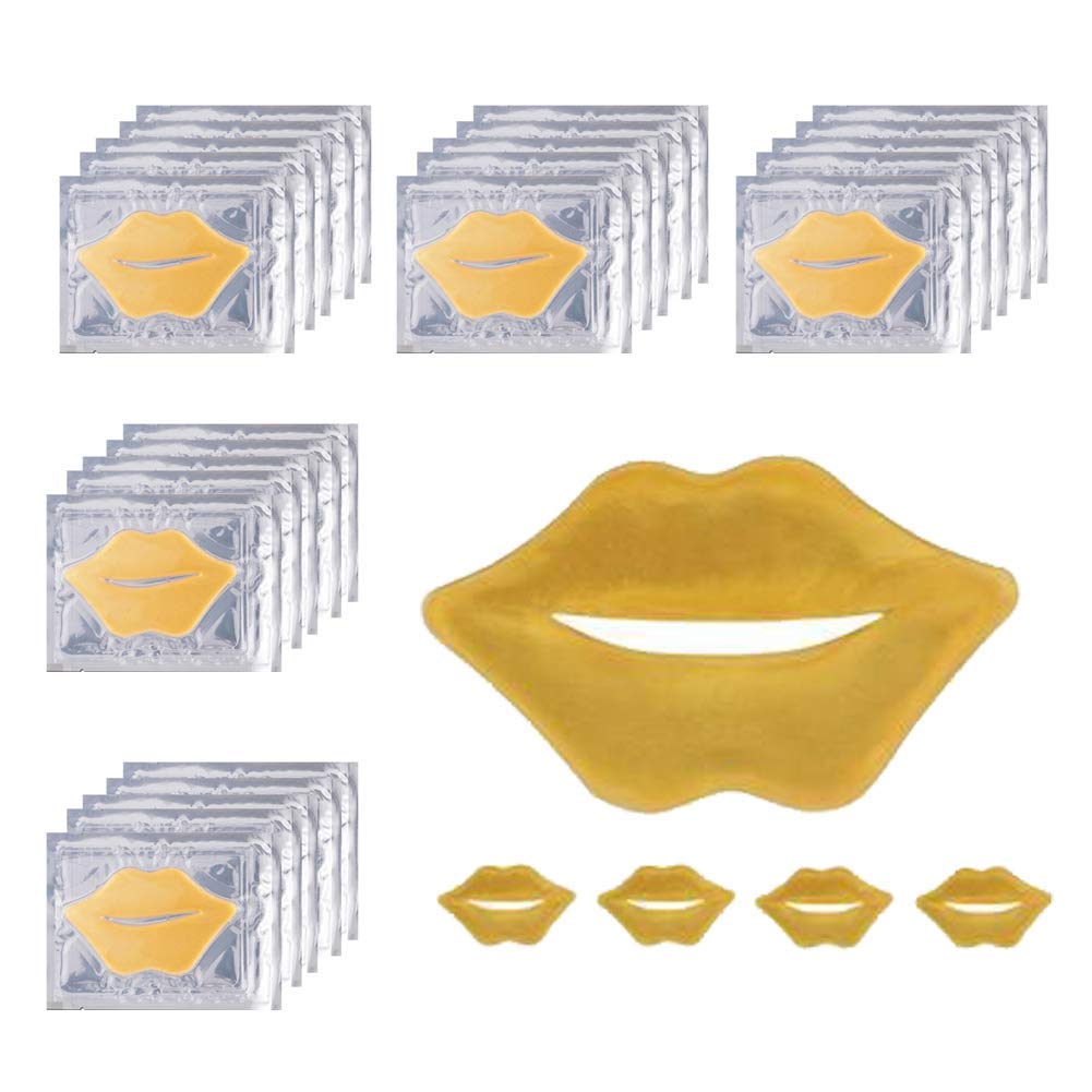 VERONNI 24K masques lèvres cristal doré, hydratation et éclat