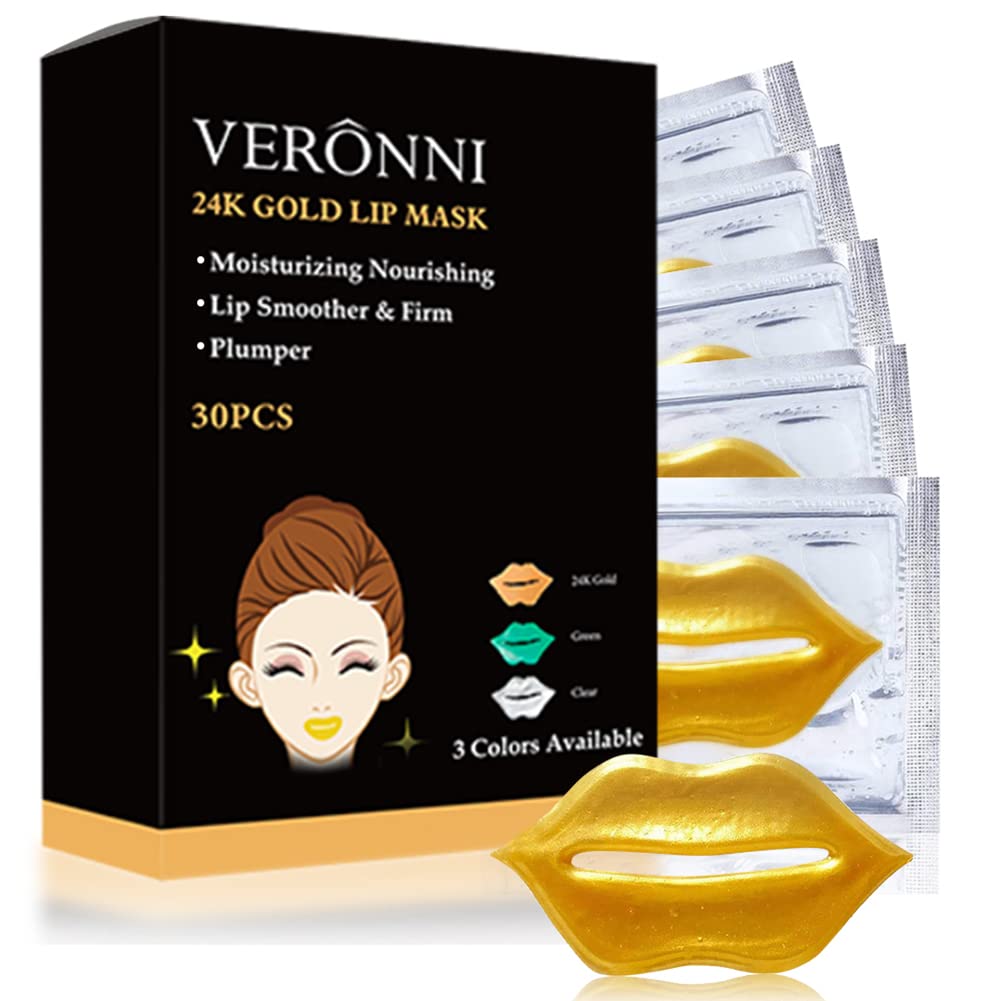 VERONNI 24K masques lèvres, effet nourrissant et douceur