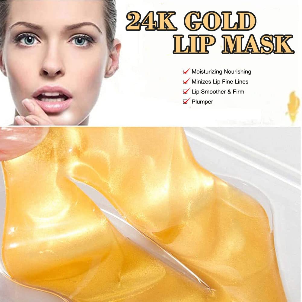 Masque lèvre VERONNI 24K, sérum hydratant et collagène pour lisser