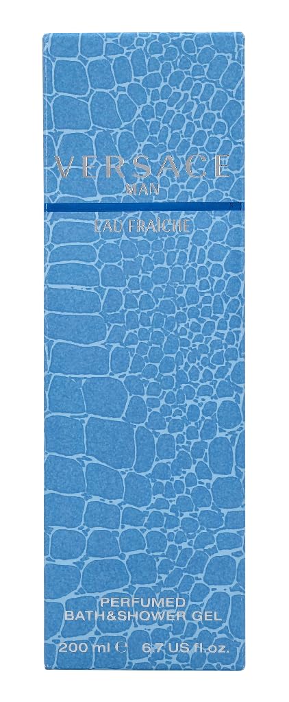 Versace Man Eau Fraiche — application dans la douche pour nettoyer et parfumer.