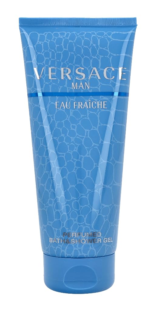 Versace Man Eau Fraiche — mousse douce pour une douche revitalisante.