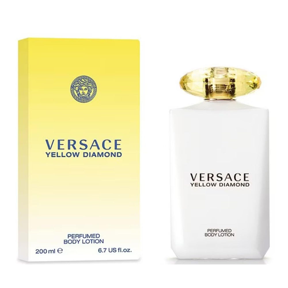 Lait corporel Versace Yellow Diamond, rituel olfactif quotidien pour une sensation luxueuse.