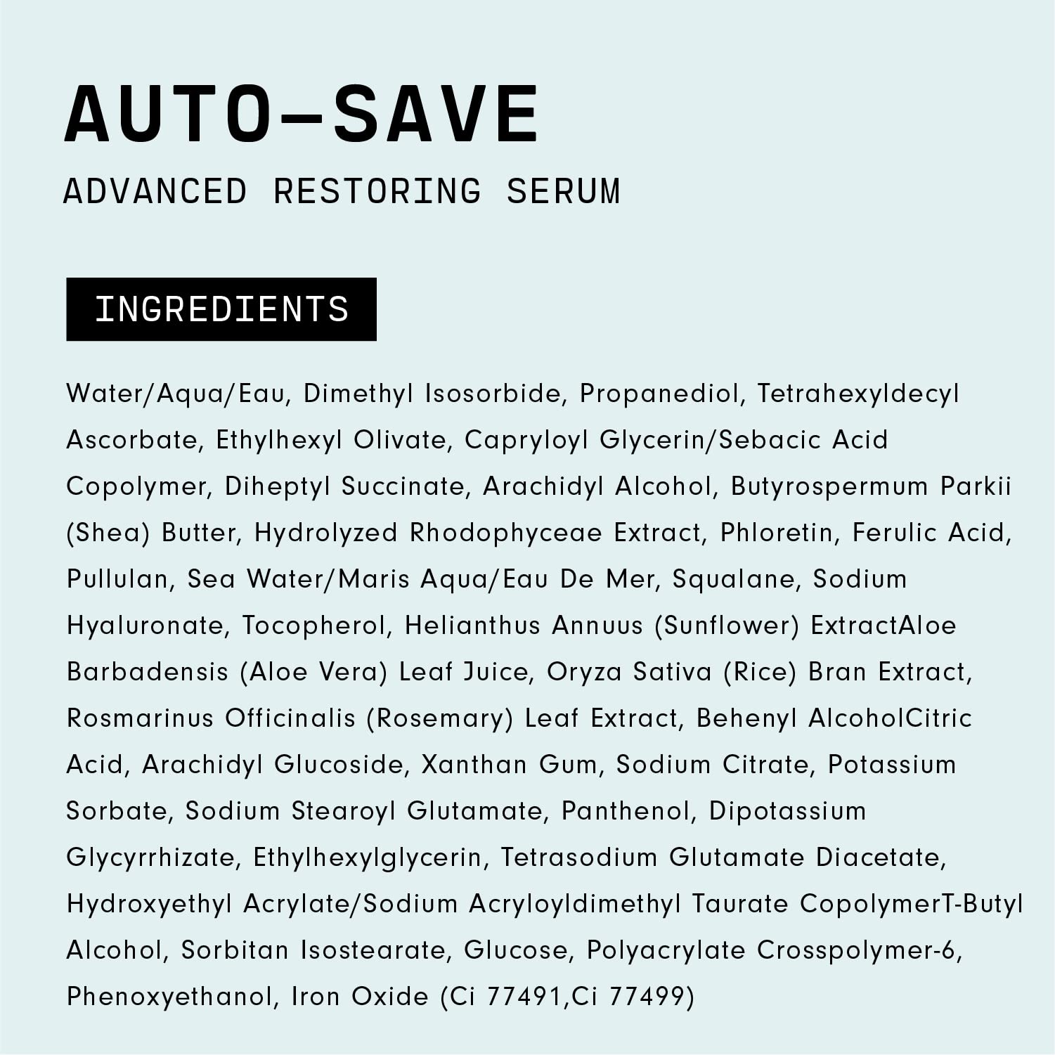 Versed Auto-Save Serum vegan et antioxydant protège des radicaux libres.