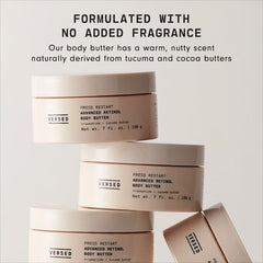Versed Beurre corporel retinol encapsulé – mousse onctueuse pour hydrater.