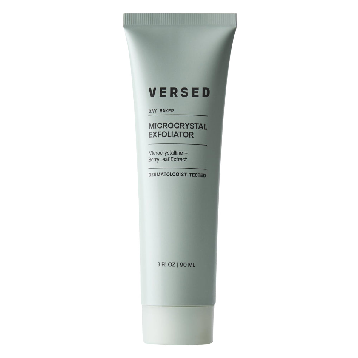 Versed Day Maker, bouteille visible, exfoliation en douceur pour peau plus lumineuse.
