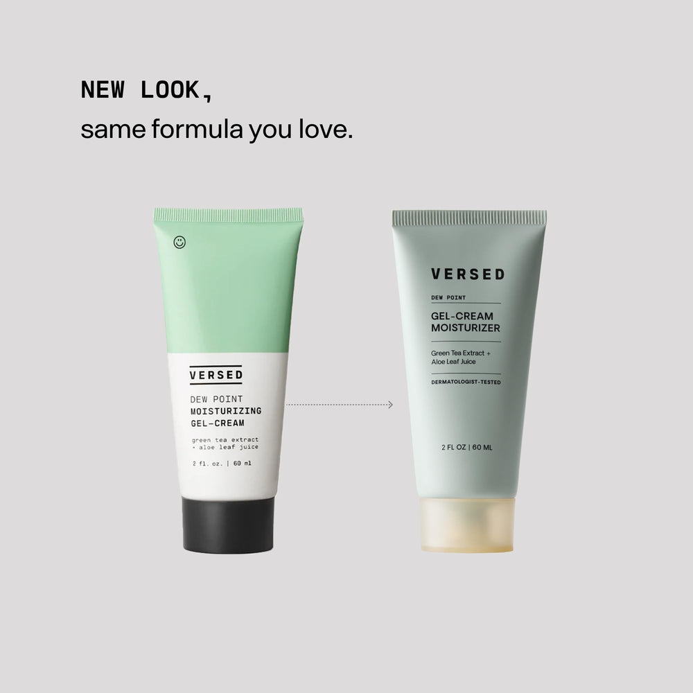 Versed Dew Point Gel Extrait Thé Vert Visage: antioxydants naturels.