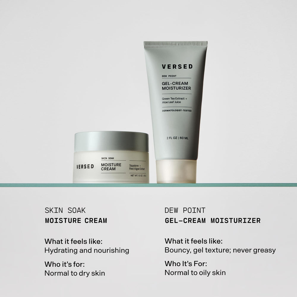 Versed Dew Point Gel Jus-feuille Aloé Visage: hydratation apaisante.