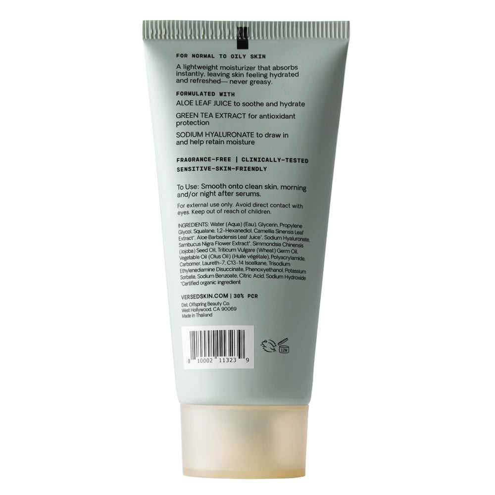 Versed Dew Point Gel Usage Quotidien Visage: intégration facile à votre routine.