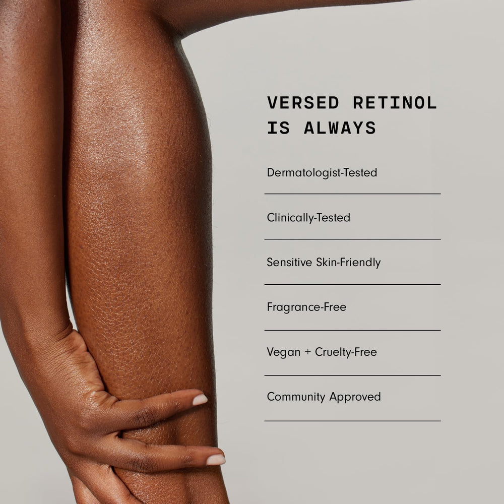 Versed Press Restart Lotion pour le corps, idéale en routine nocturne douce.