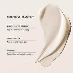 Versed Press Restart Lotion pour le corps, beurre de cacao nourrissant pour les peaux sèches.