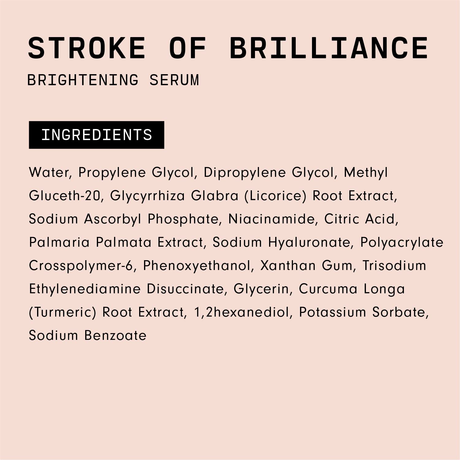 Versed Stroke of Brilliance serum for morning and evening routines