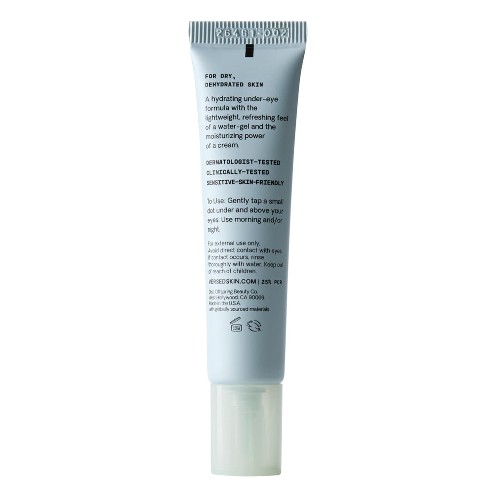 Emballage Versed Water Rush Gel, pratique pour le voyage
