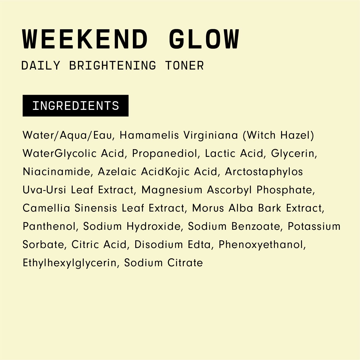 Teint plus clair et uniforme possible grâce à Versed Weekend Glow.