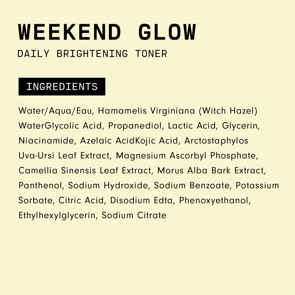 Teint plus clair et uniforme possible grâce à Versed Weekend Glow.