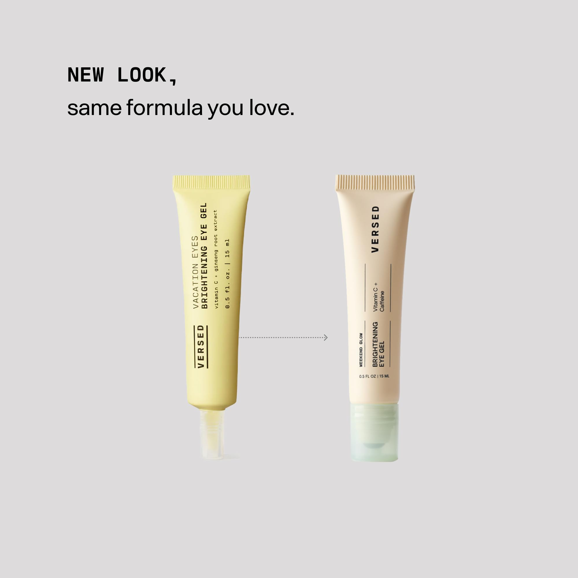 Emballage élégant et recyclable du Weekend Glow Eye Gel, choix durable.