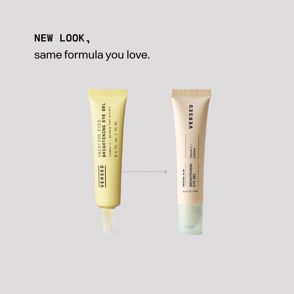 Emballage élégant et recyclable du Weekend Glow Eye Gel, choix durable.