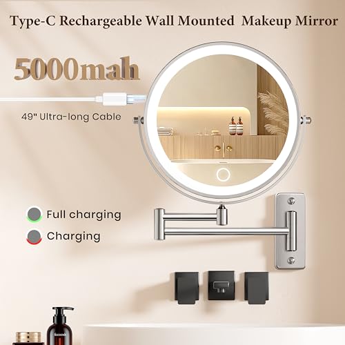 Miroir Vesaur double-face 1X et 10X pour détails précis