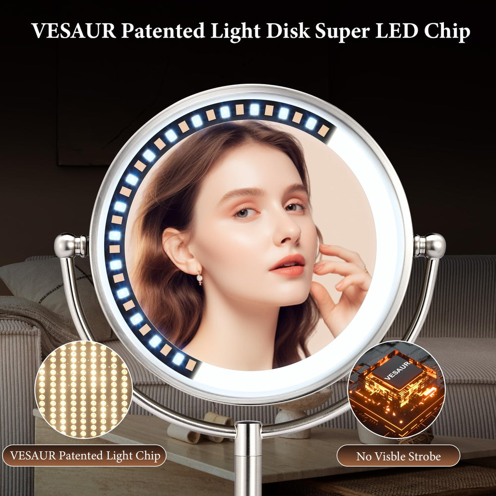 Miroir VESAUR rotation à 360° pour ajuster l’angle facilement.