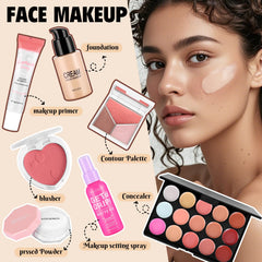 Palette concealer Vespro 15 teintes pour corriger et lisser la peau