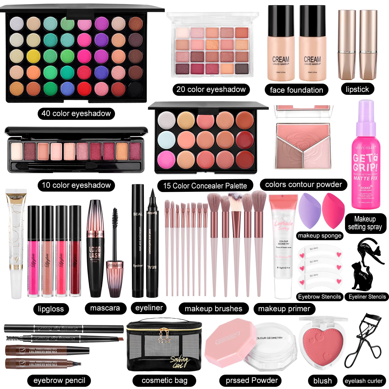 Palette Vespro yeux 40 couleurs pour looks variés et durables