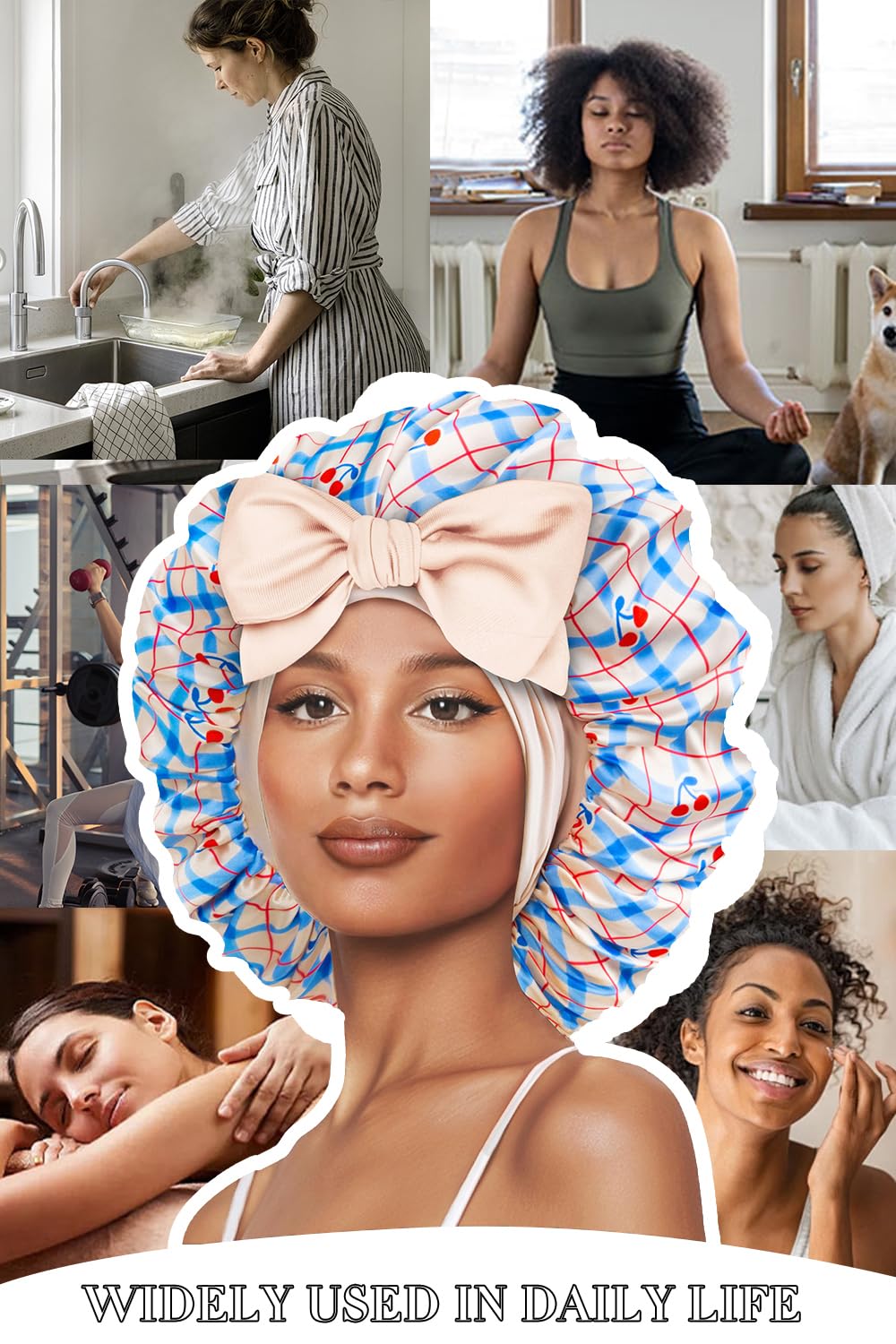 Convient aux cheveux longs et extensions, hydratation préservée avec le satin.