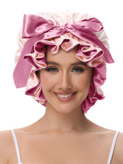Vettres bonnet satin, détail du lien ajustable, offre un ajustement confortable et élégant.