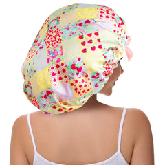 Vettres bonnet satin doublé, bande ajustable assurant maintien tout au long de la nuit
