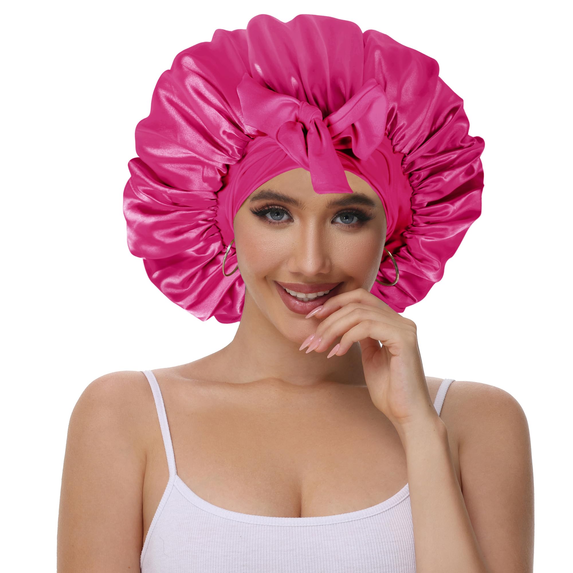 Bonnet Vettres satin doux pour cheveux, douceur et réduction de friction nocturne.