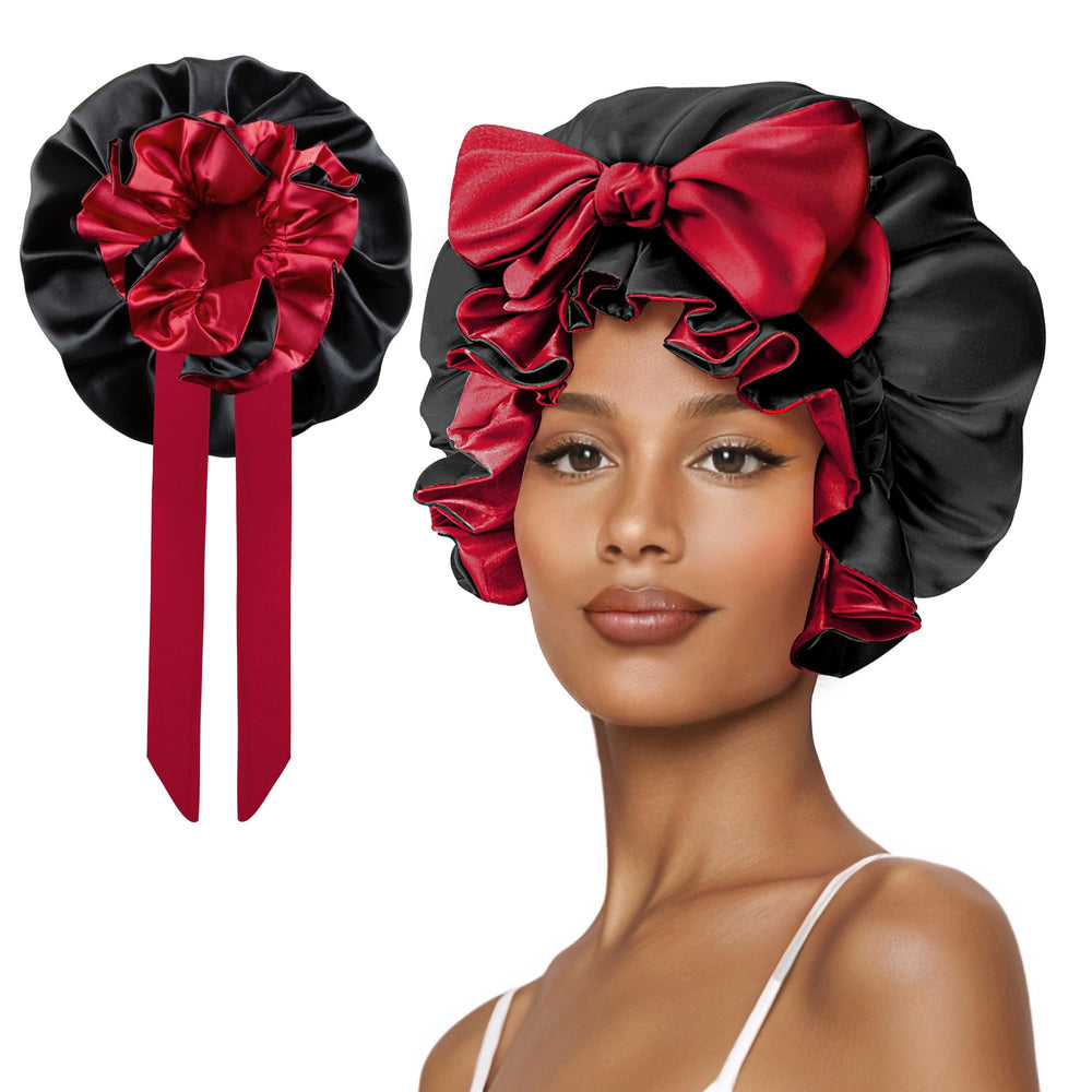 Vettres bonnet satin dormeur protège vos coiffures toute la nuit.