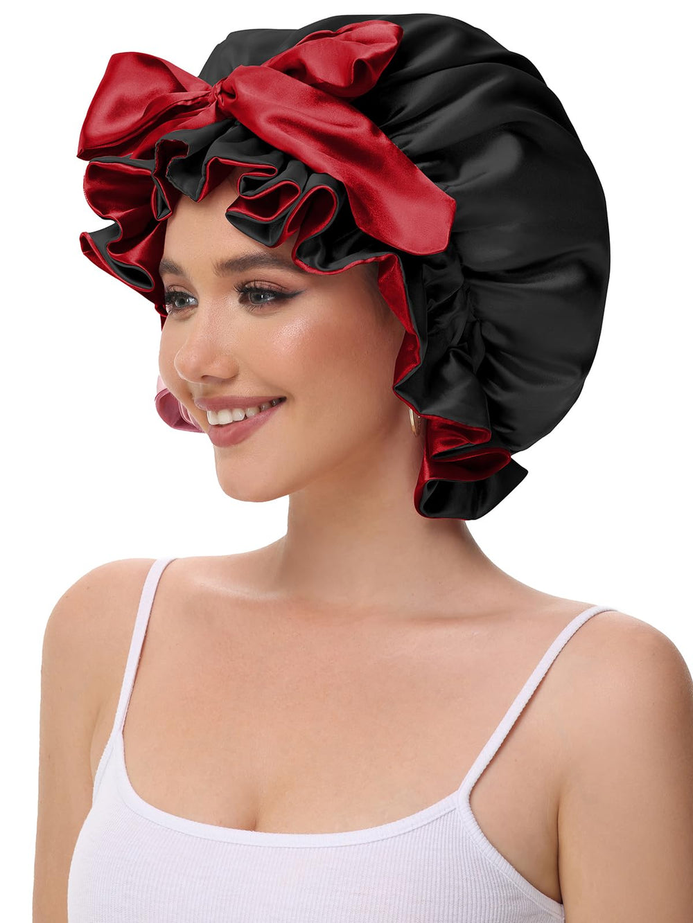 Vettres bonnet satin usage quotidien: sommeil, maquillage, sport et yoga.