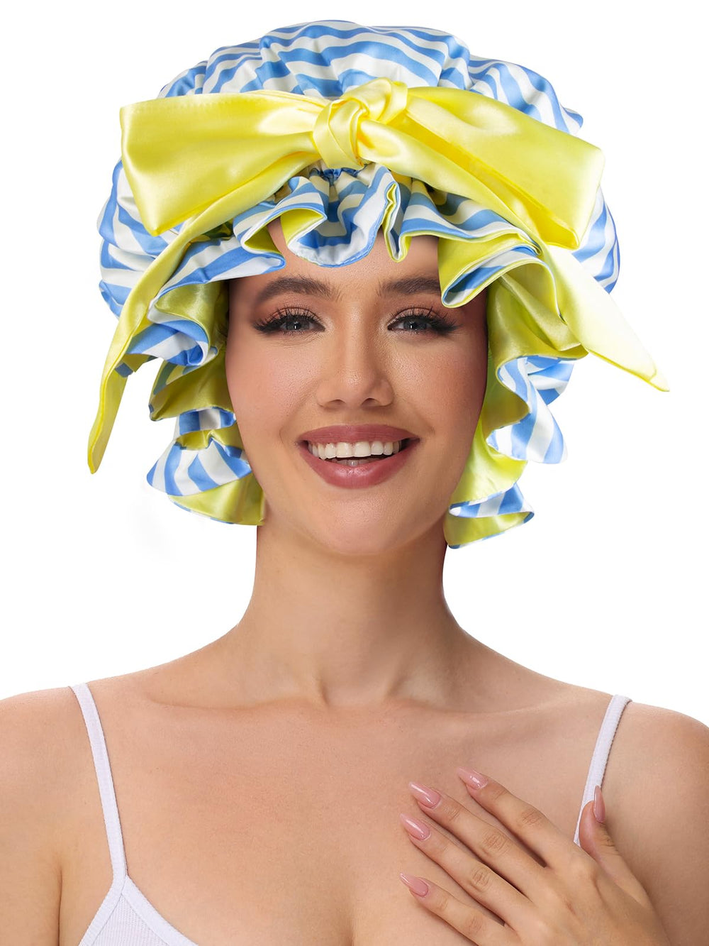 Confort premium du bonnet satin Vettres retient l'humidité et réduit les frisottis.