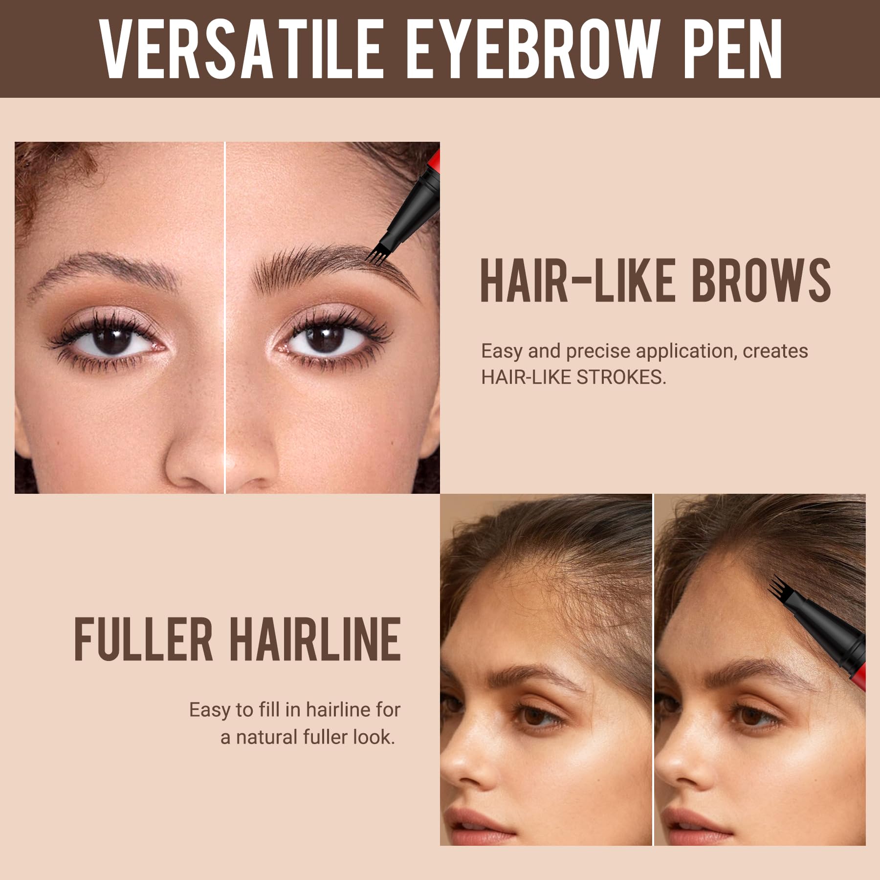 Vevivia Beauty sourcils disponibilité de 7 teintes brun foncé
