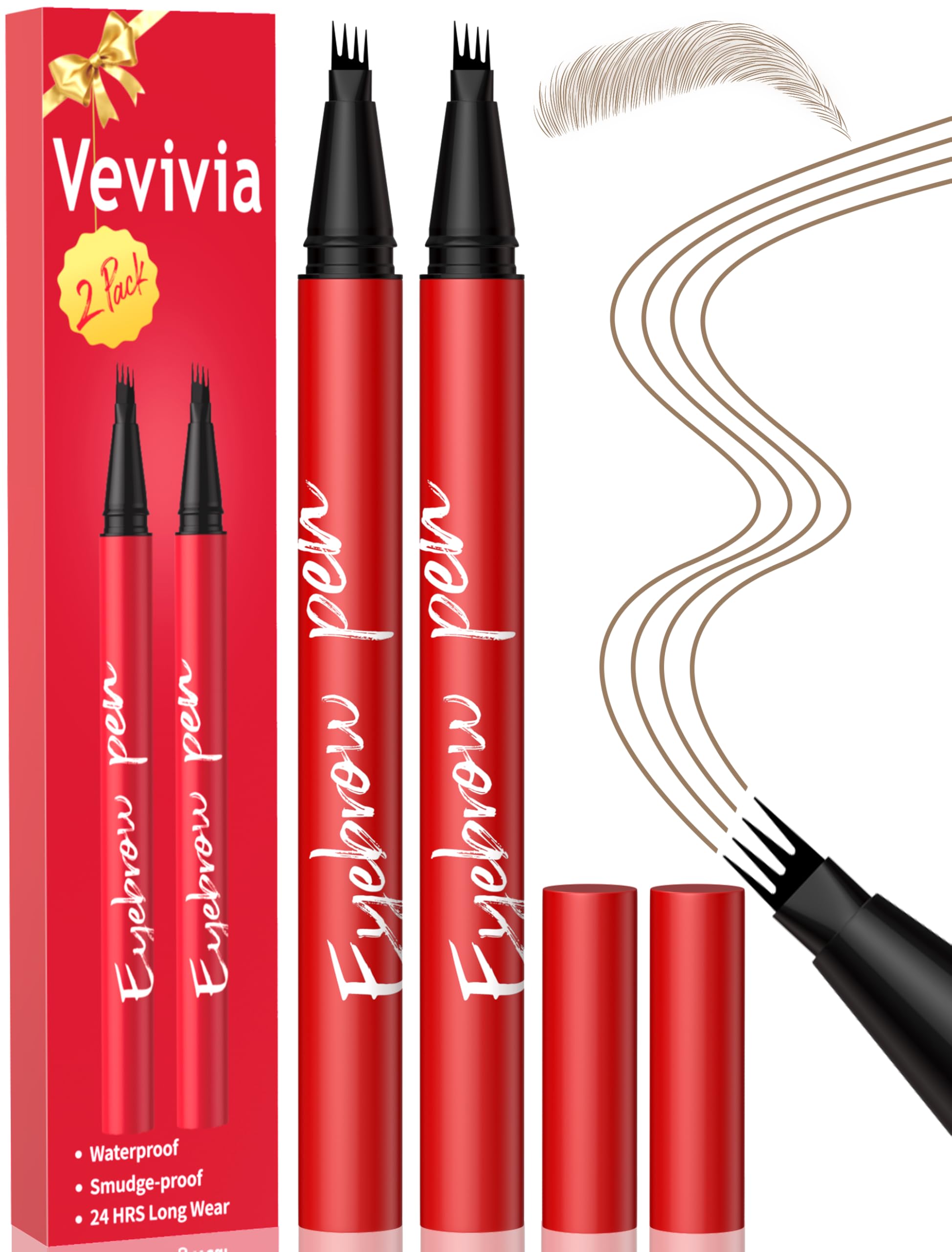 Vevivia Beauty Stylo Sourcils 4 Pointes Blonde – effet poils naturel.