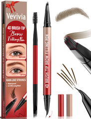Crayon sourcils Vevivia avec brosse 4D pour traits naturels et structurés