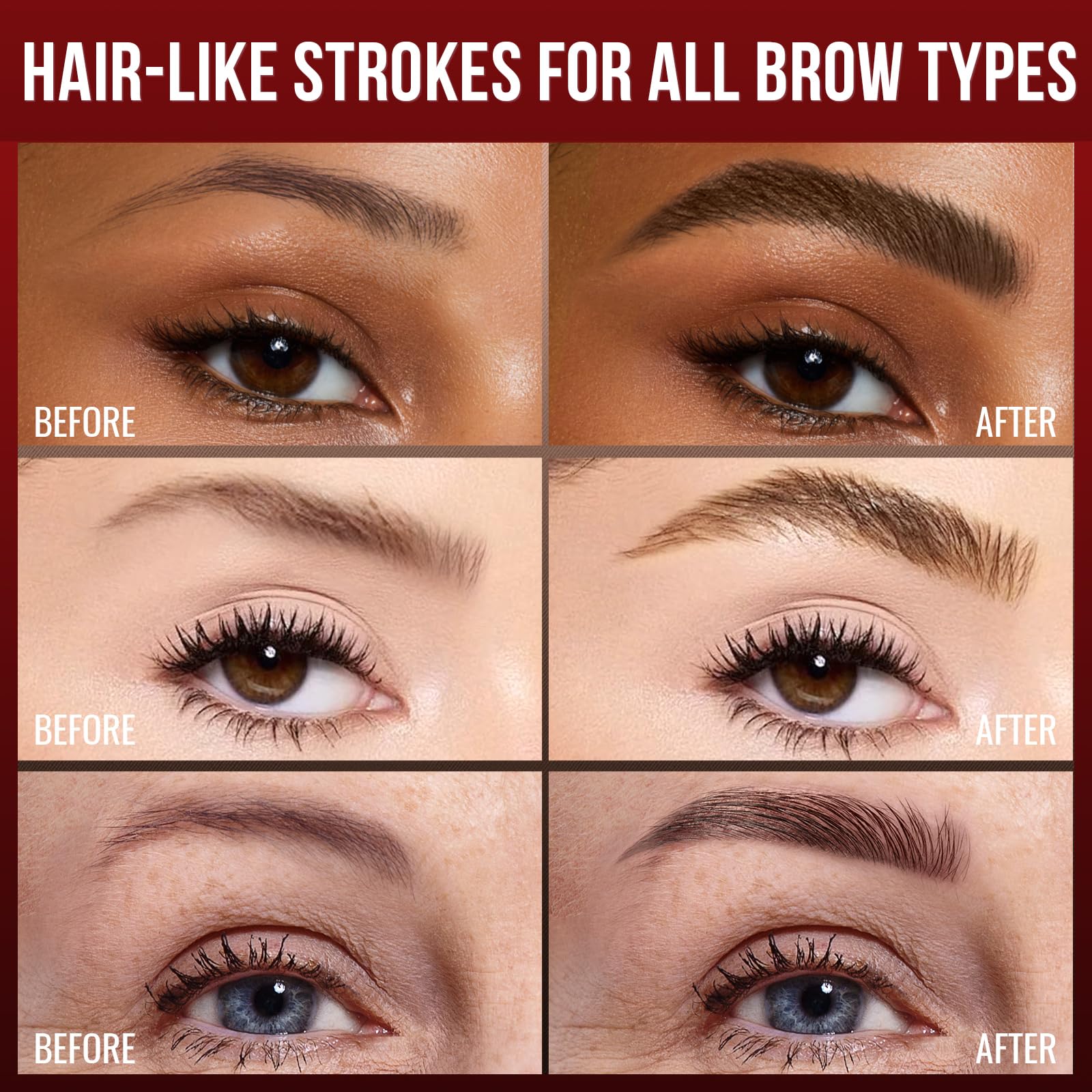 Échantillon couleur marron foncé Vevivia pour sourcils plus dessinés