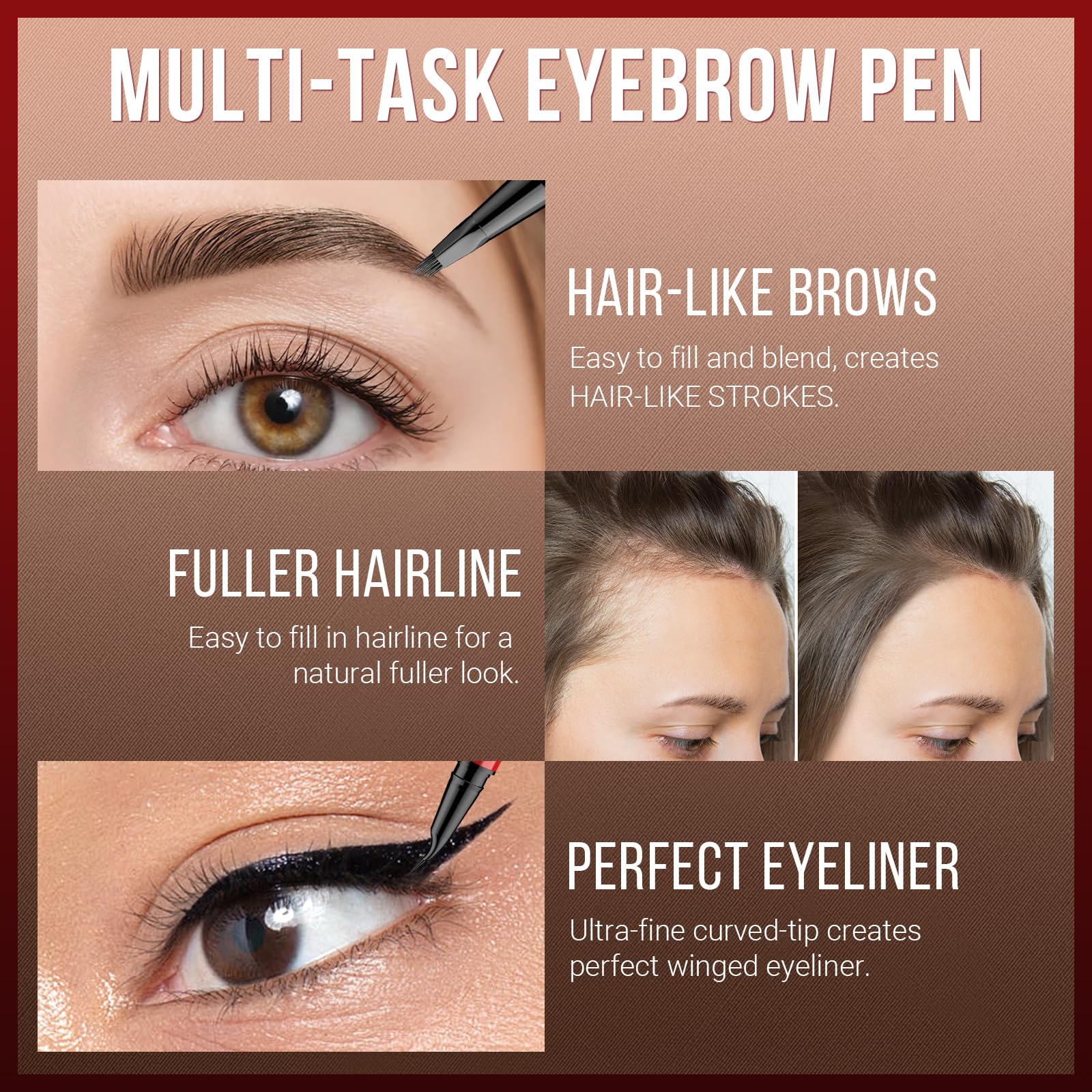Packaging pratique et étui pour le maquillage des sourcils
