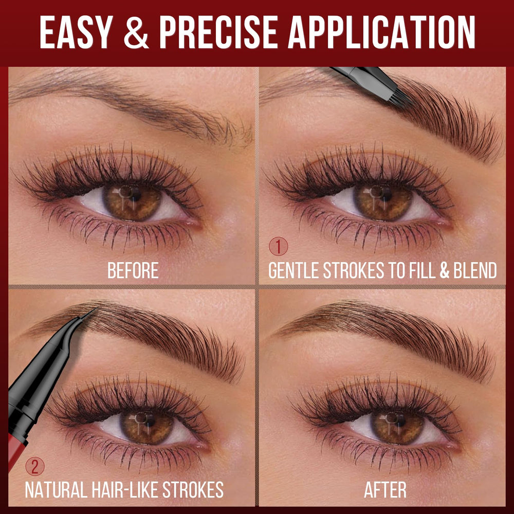 Tenue longue des sourcils résistante à l'eau sans bavures