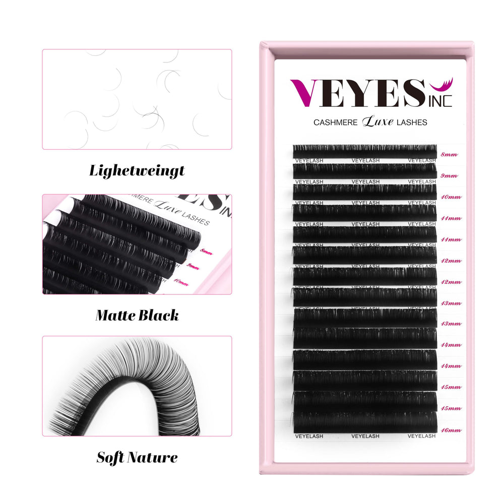 VEYES INC Cashmere Luxe Lashes: cils à finitions matte pour un regard naturel sophistiqué.