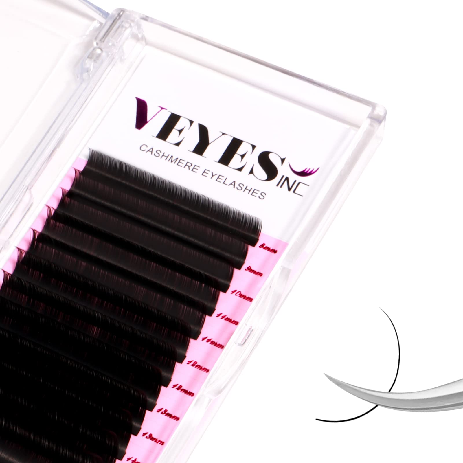VEYES INC Cashmere Volume Cils - palette professionnelle, cils volumisés et naturels.