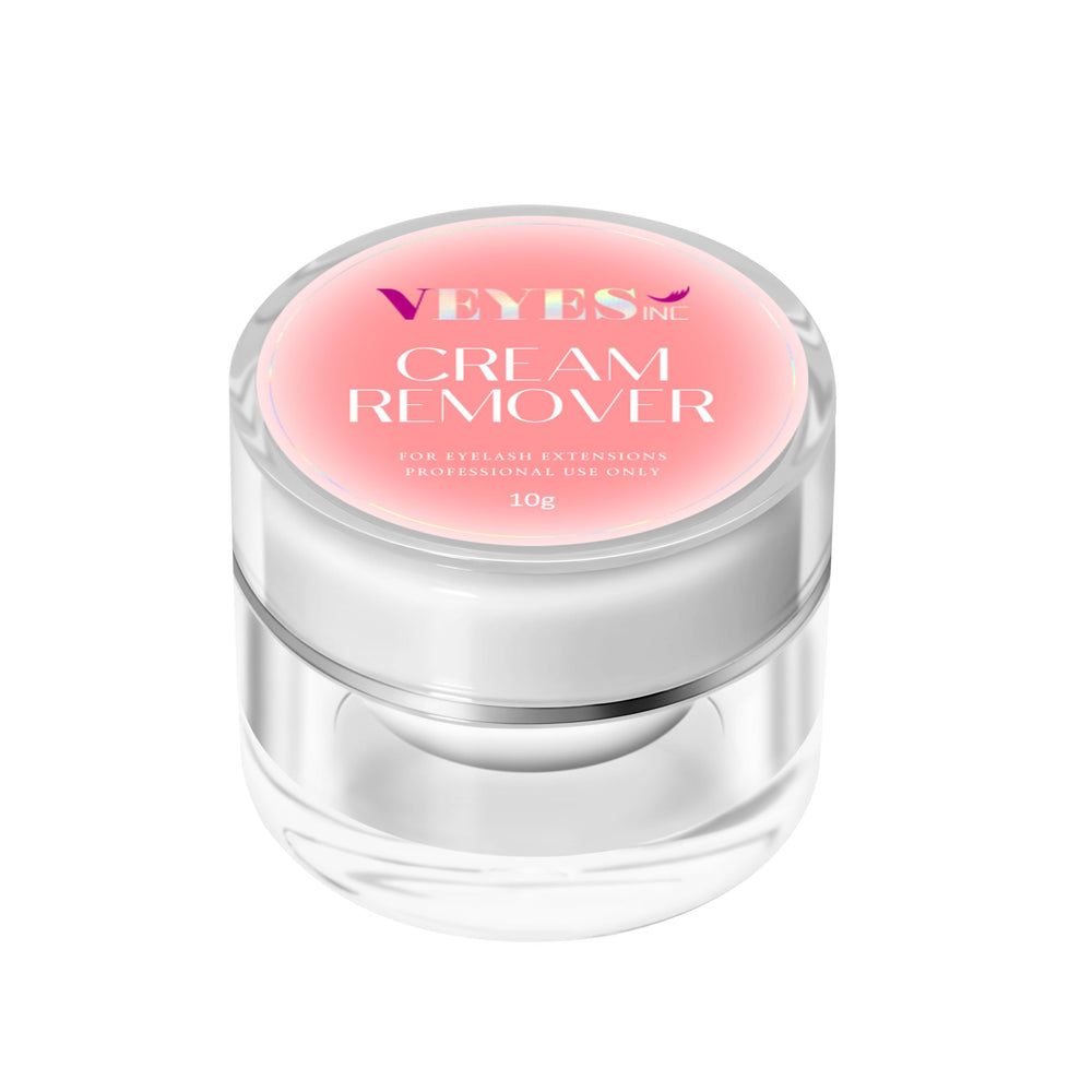 VEYES INC Cream Lash Remover, flacon 10 g, enlève les extensions en douceur sans irritation.