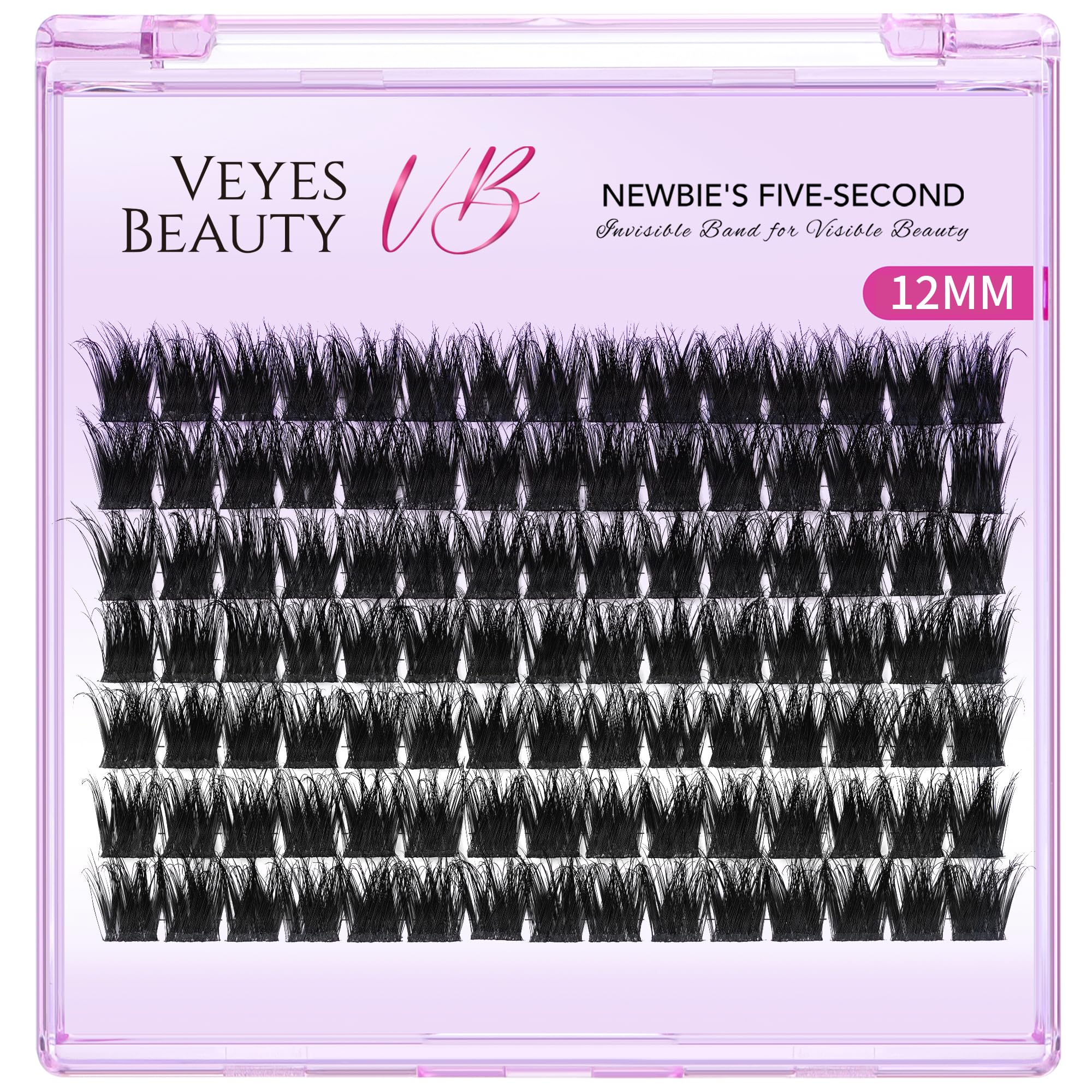 VEYESBEAUTY bande cils mince douce pour une pose rapide et confortable.