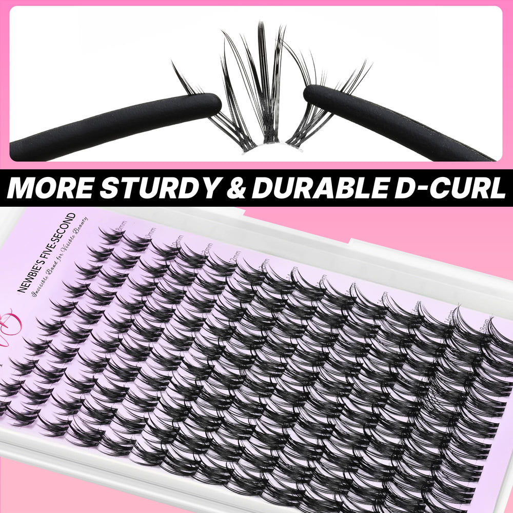 VEYESBEAUTY cils clusters longueurs melangees 8-18 mm pour un style personnalise
