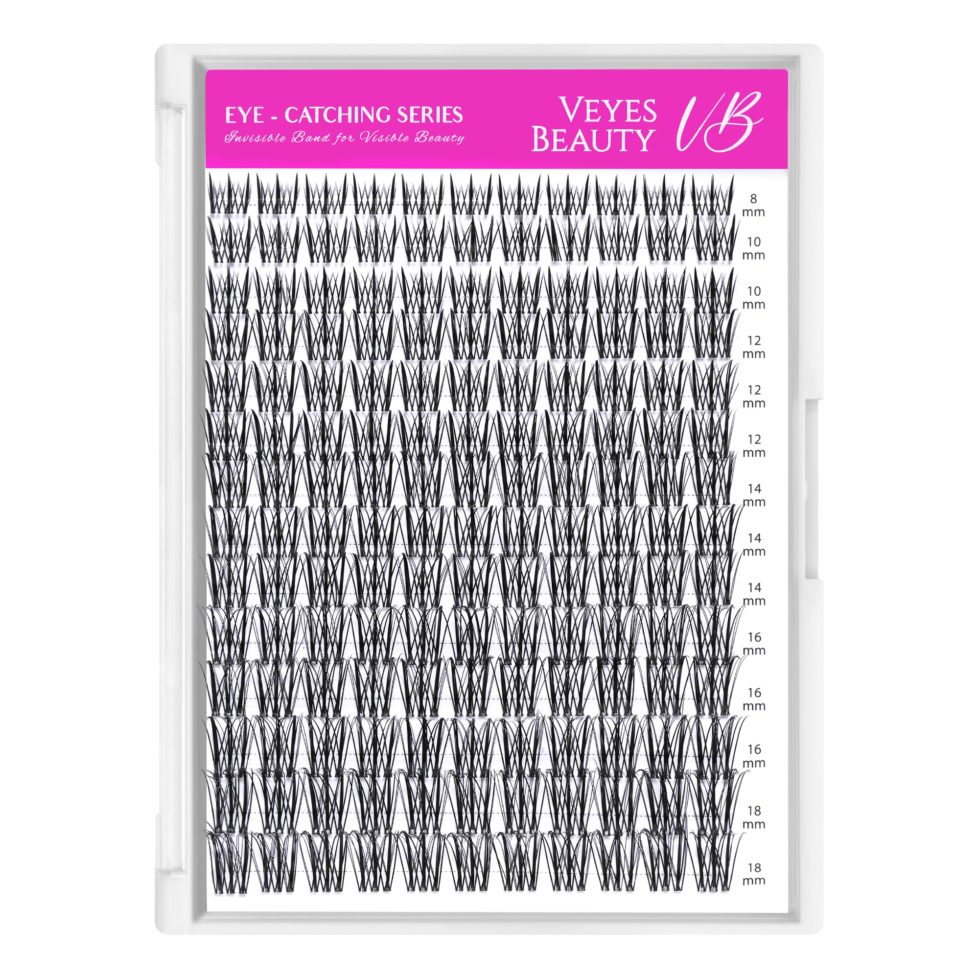 VEYESBEAUTY clusters cils tenue durable 5-7 jours