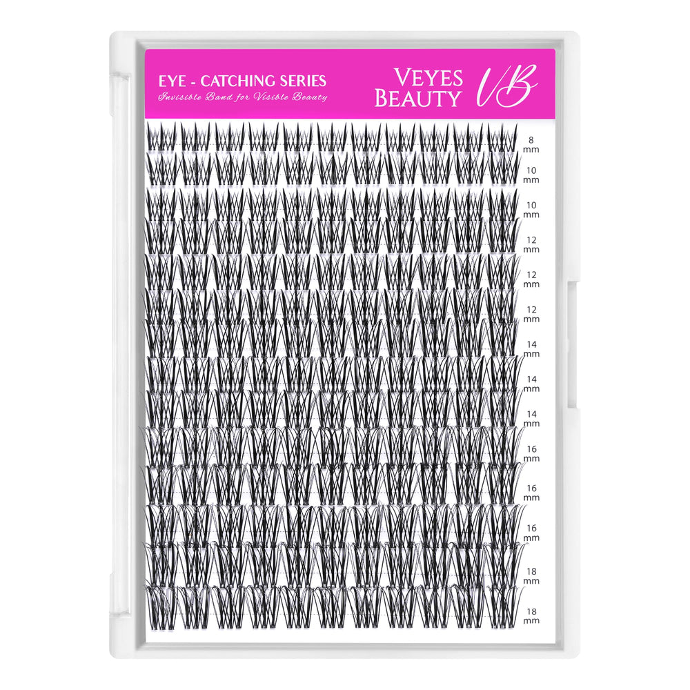 VEYESBEAUTY clusters cils tenue durable 5-7 jours