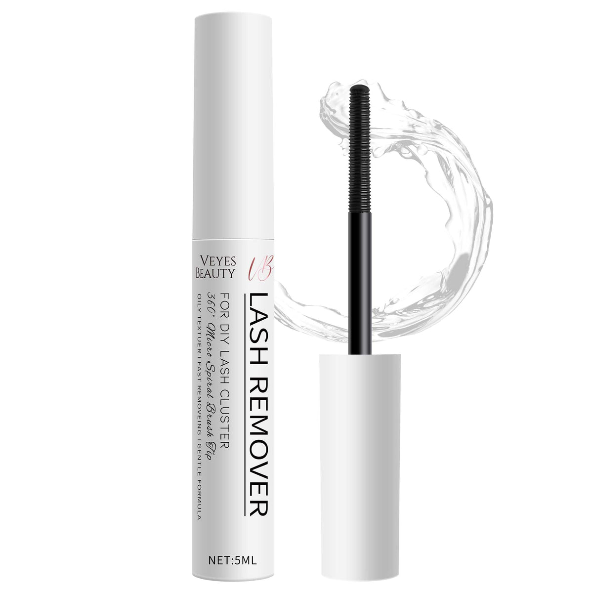 VEYESBEAUTY dissolvant colle cils grappes, dissolution rapide pour retrait d'extensions à domicile