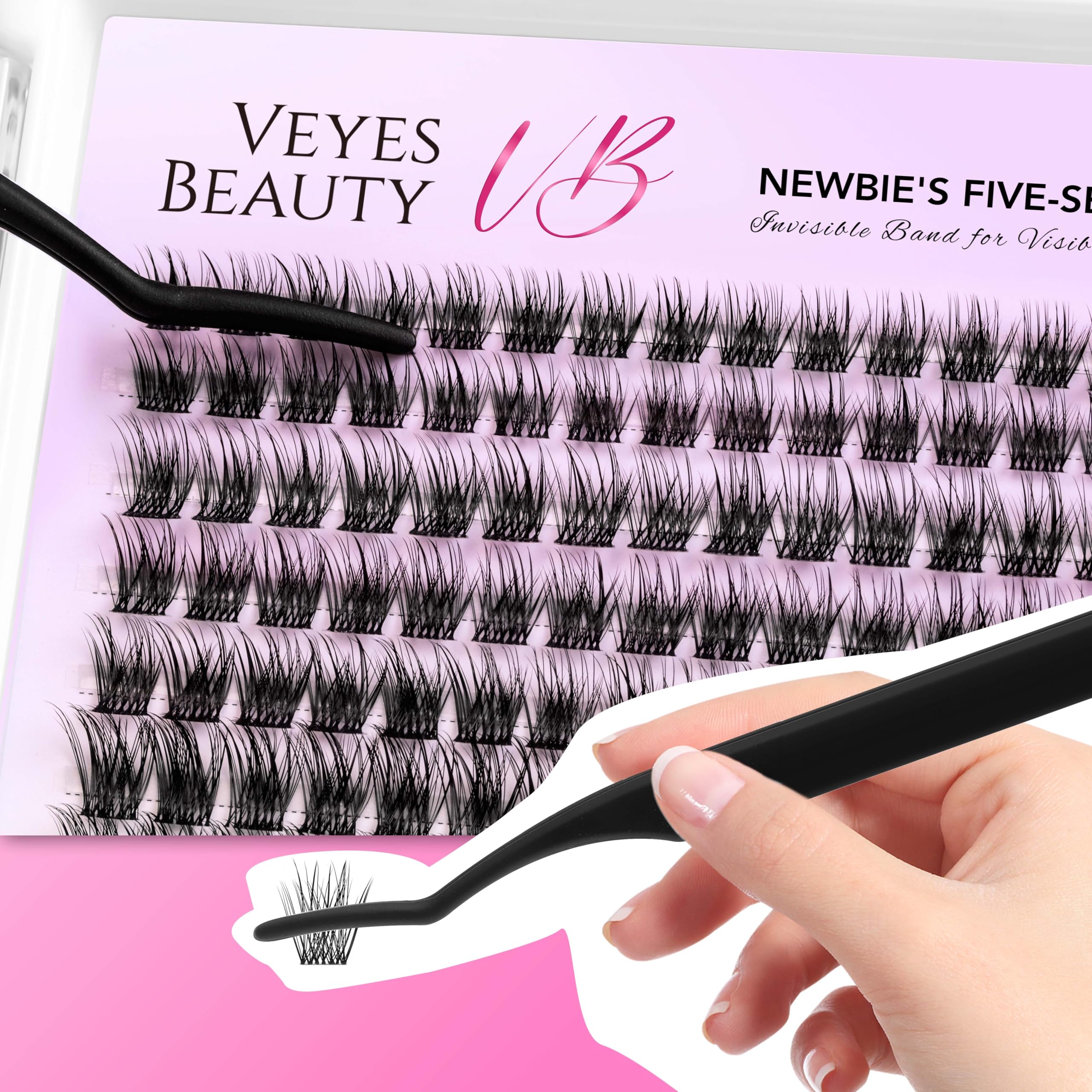 VEYESBEAUTY Dreamy Cluster: 4-6 grappes par œil pour un effet volumisant précis.