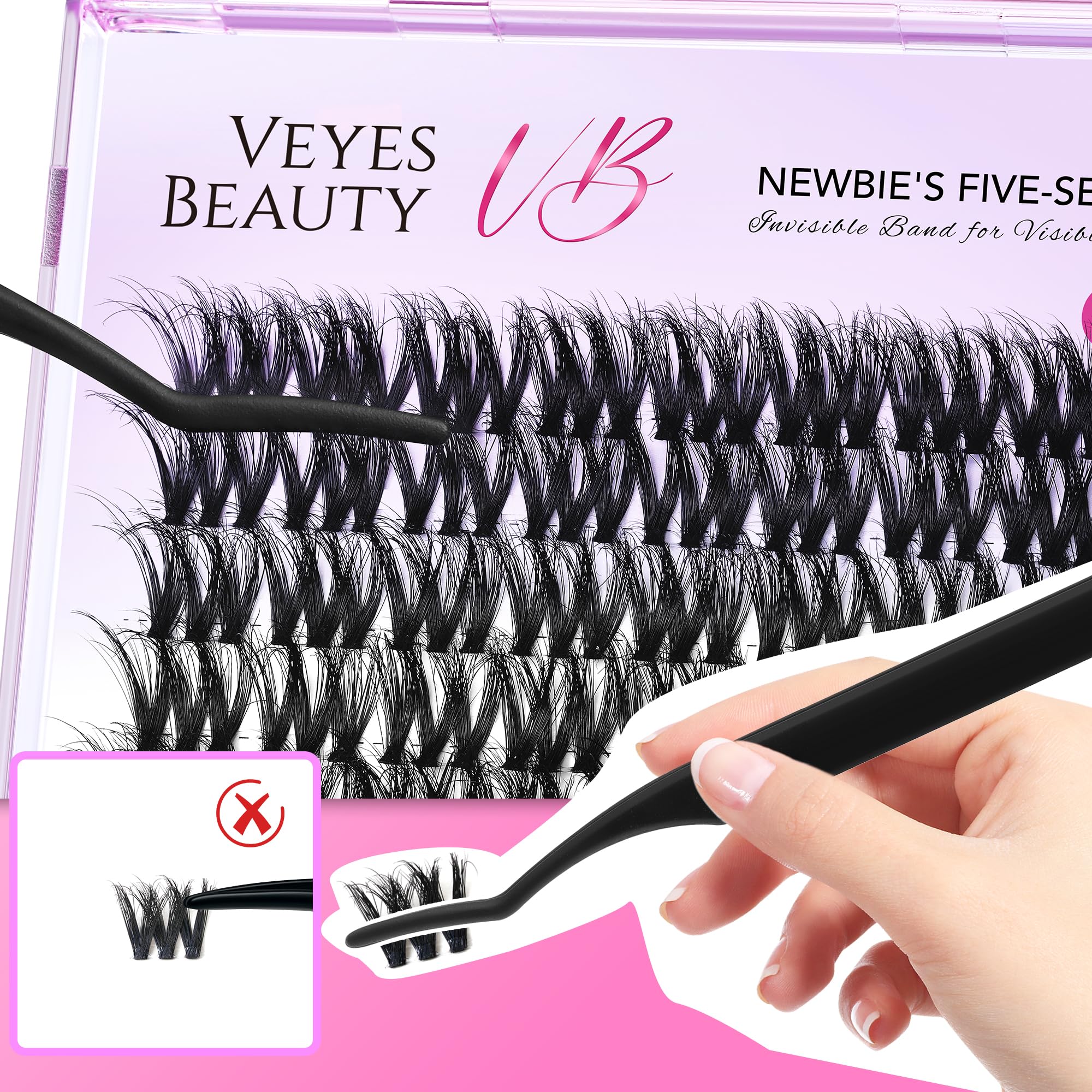VEYESBEAUTY fibres PBT douces, port agréable et léger.
